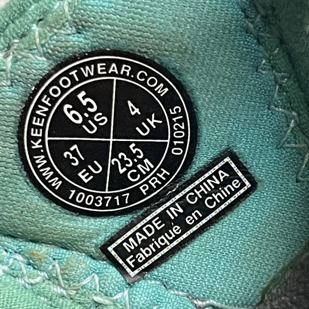 Keen Whisper Fisherman Sandals Womens 6.5 Grey Teal Strappy Vacation Casual - Picture 7 of 7